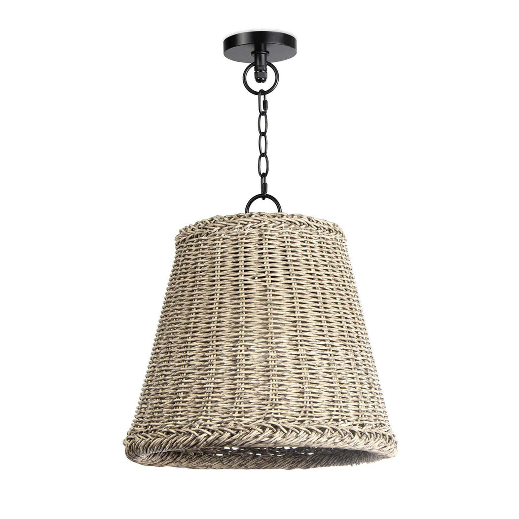 Augustine Outdoor Pendant Small | Weathered White