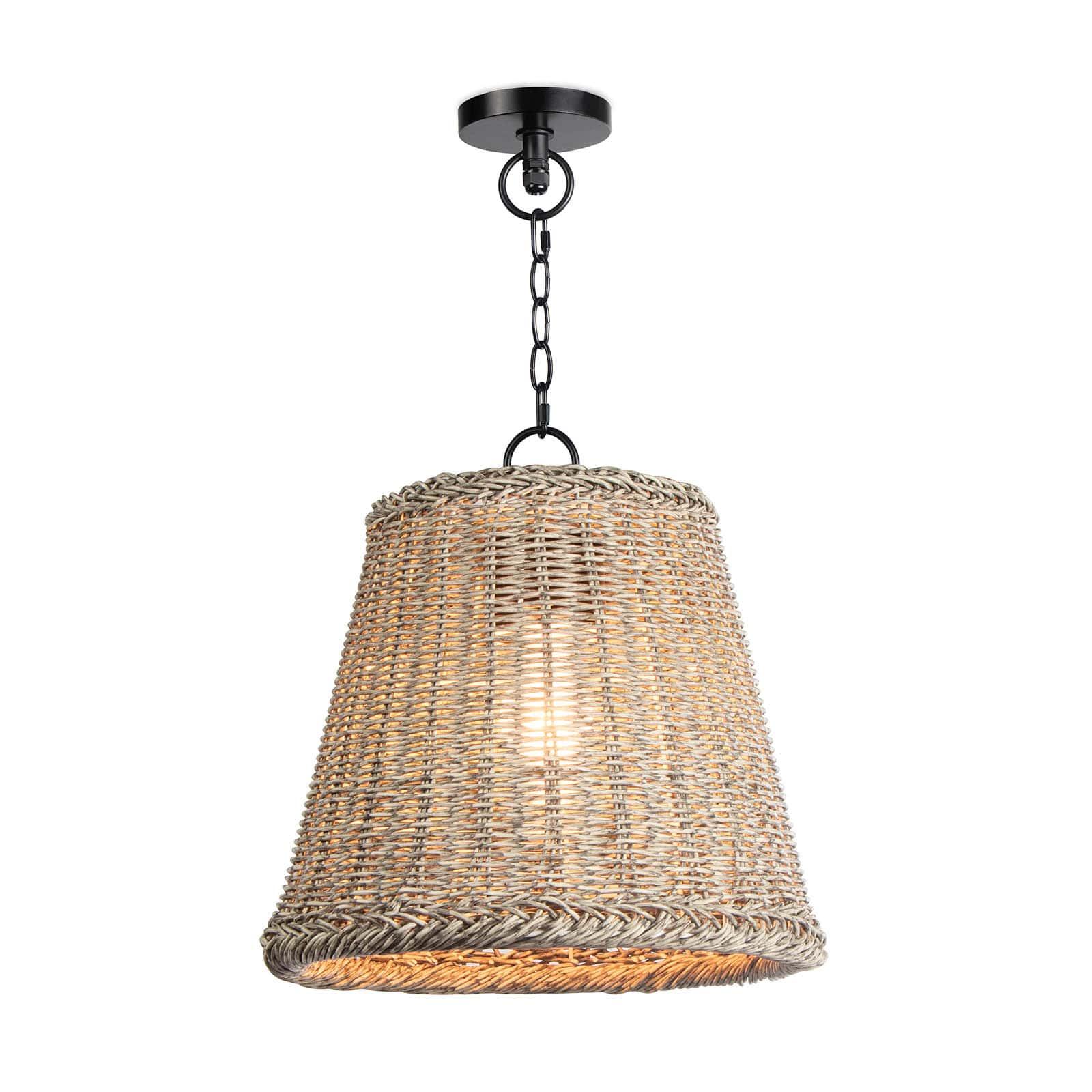 Augustine Outdoor Pendant Small | Weathered White