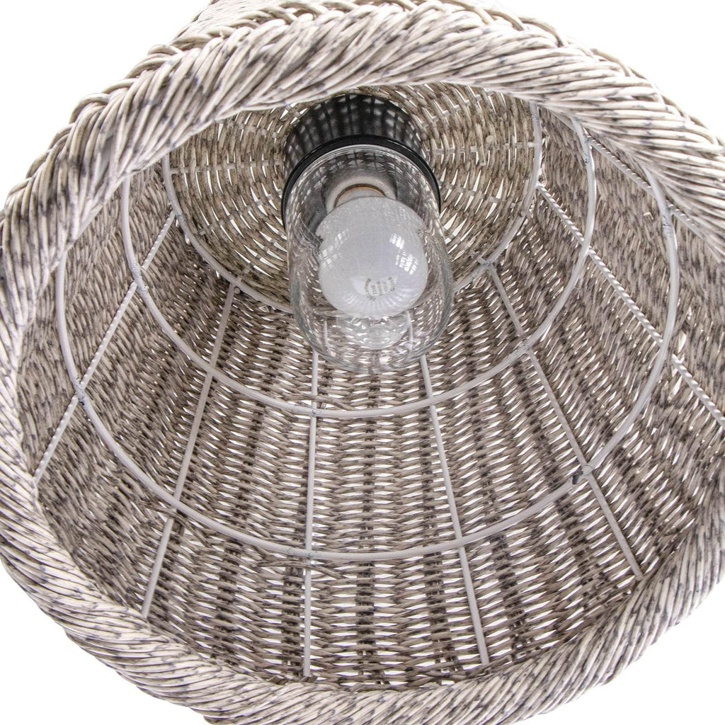 Augustine Outdoor Pendant Small | Weathered White