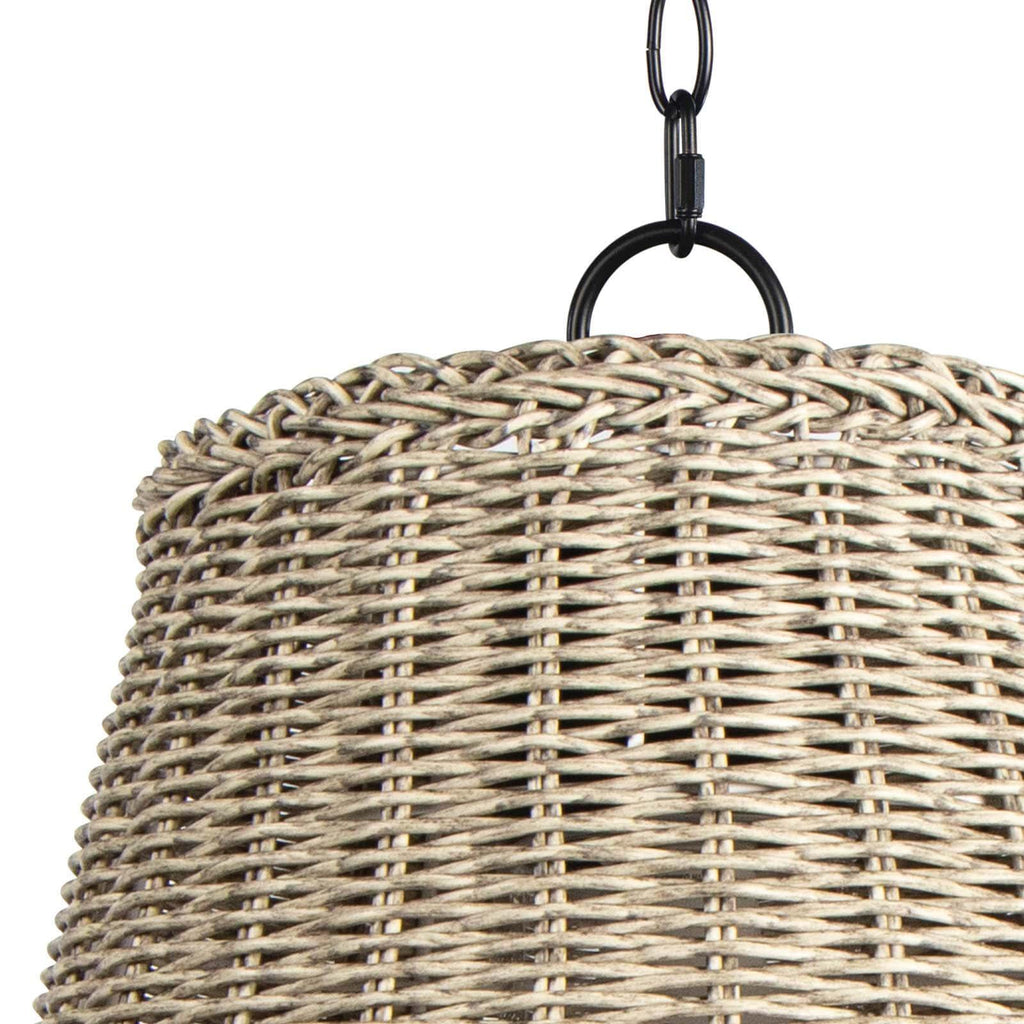 Augustine Outdoor Pendant Small | Weathered White