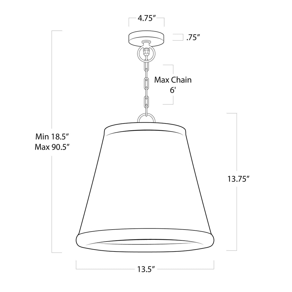 Augustine Outdoor Pendant Small | Weathered White