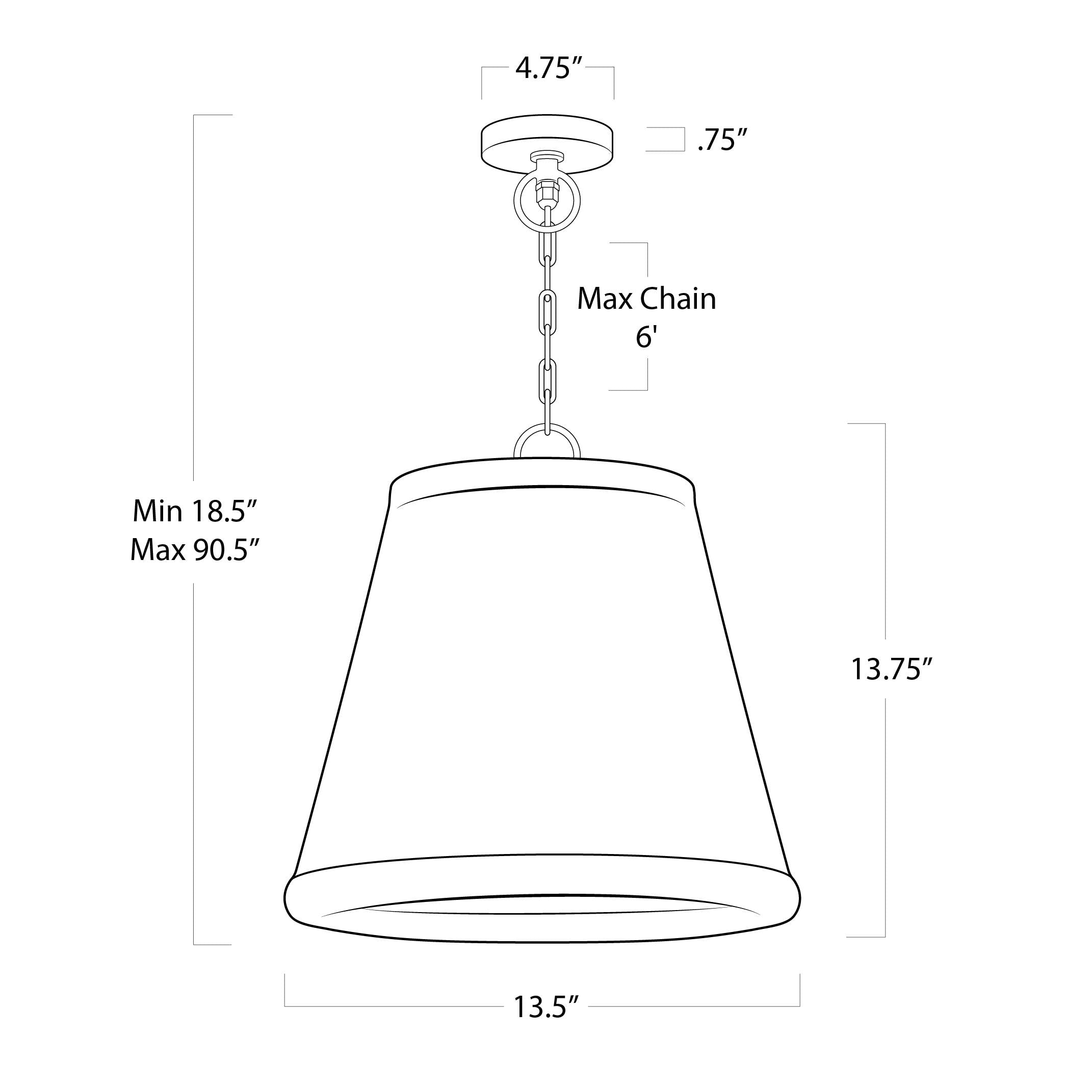 Augustine Outdoor Pendant Small | Weathered White