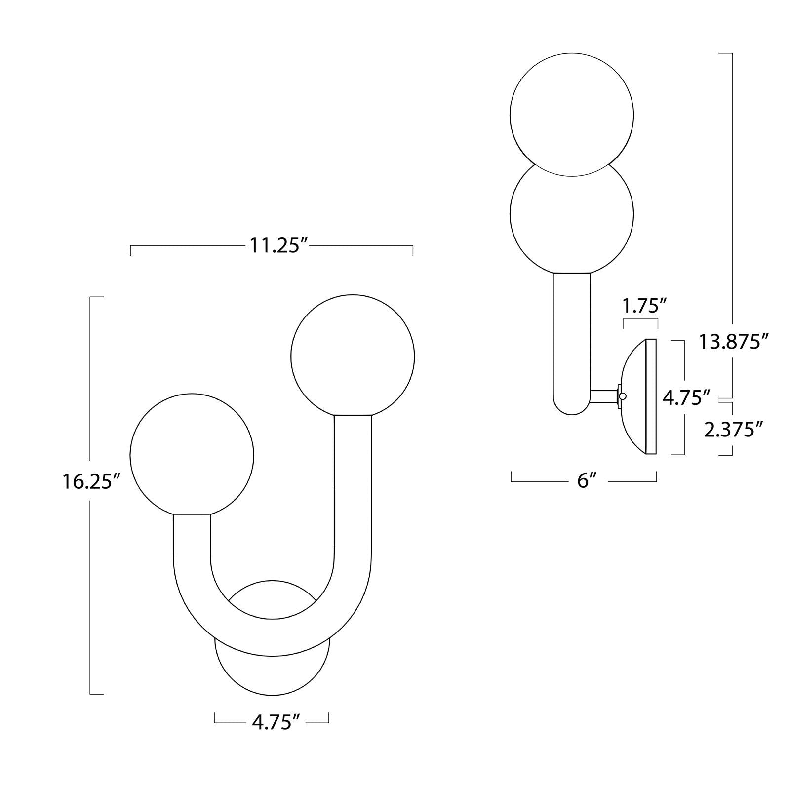 Happy Outdoor Sconce | Left