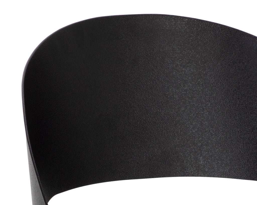 Dezirae Dining Chair - Black - Cognac Leather