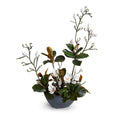Magnolia Branches Centerpiece 40"H Metallic black