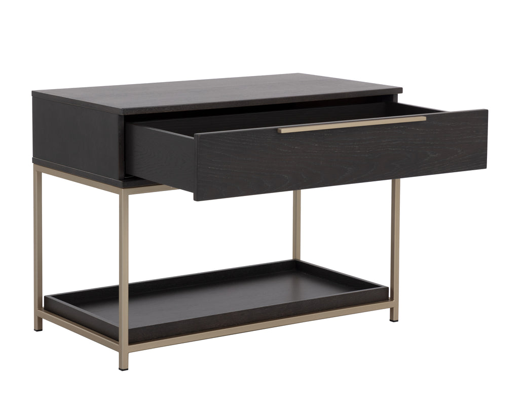 Rebel Nightstand - Large - Gold - Charcoal Grey