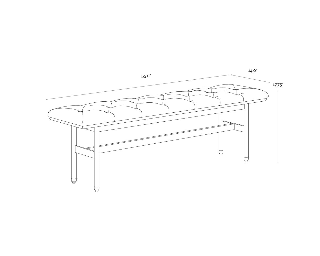 Staten Bench - Black