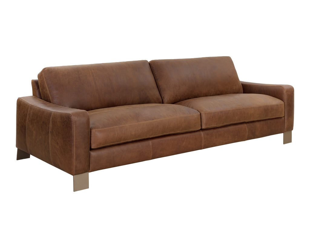 Rafael Sofa - Lucia Tobacco Leather