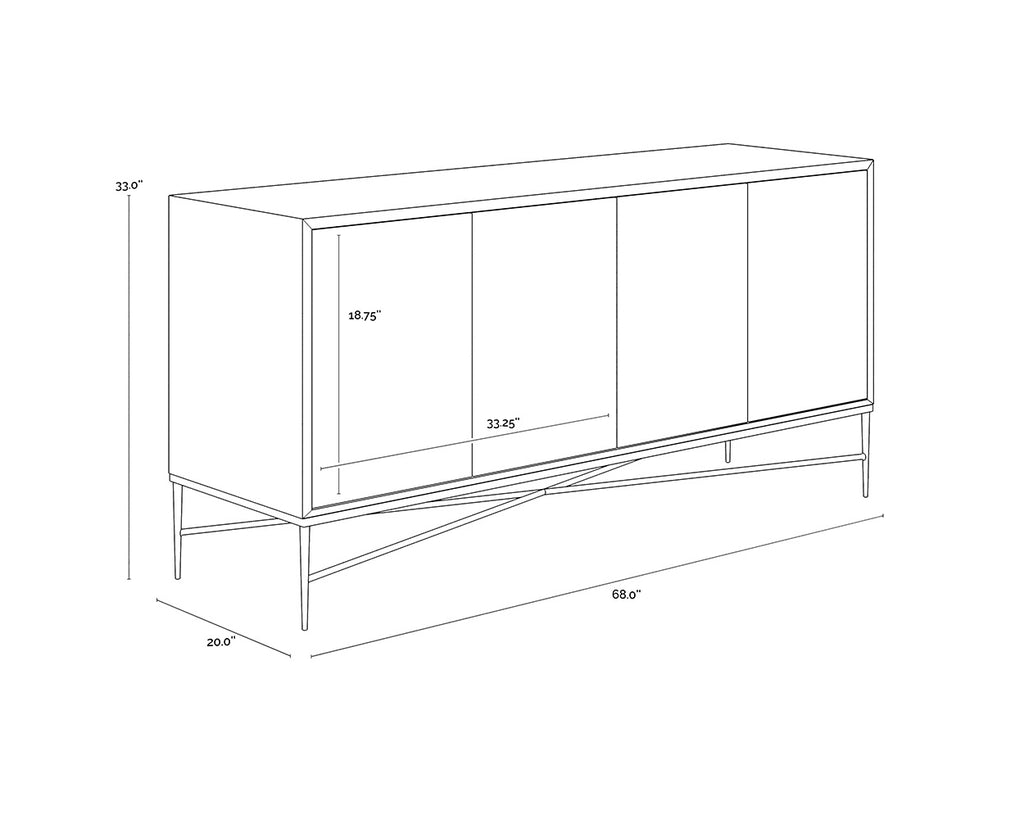 Algarve Sideboard - Grey