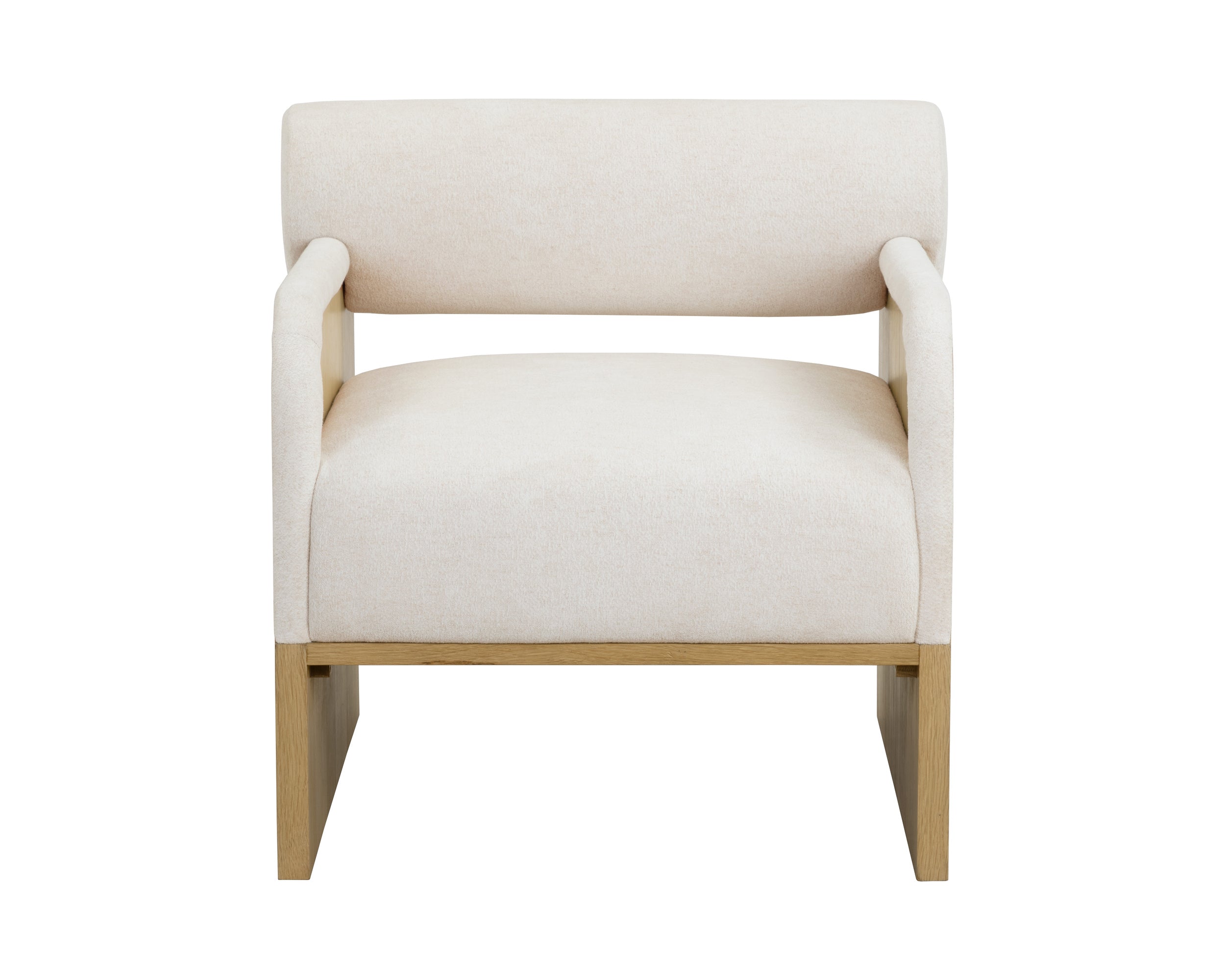 Coburn Lounge Chair - Rustic Oak - Eclipse White