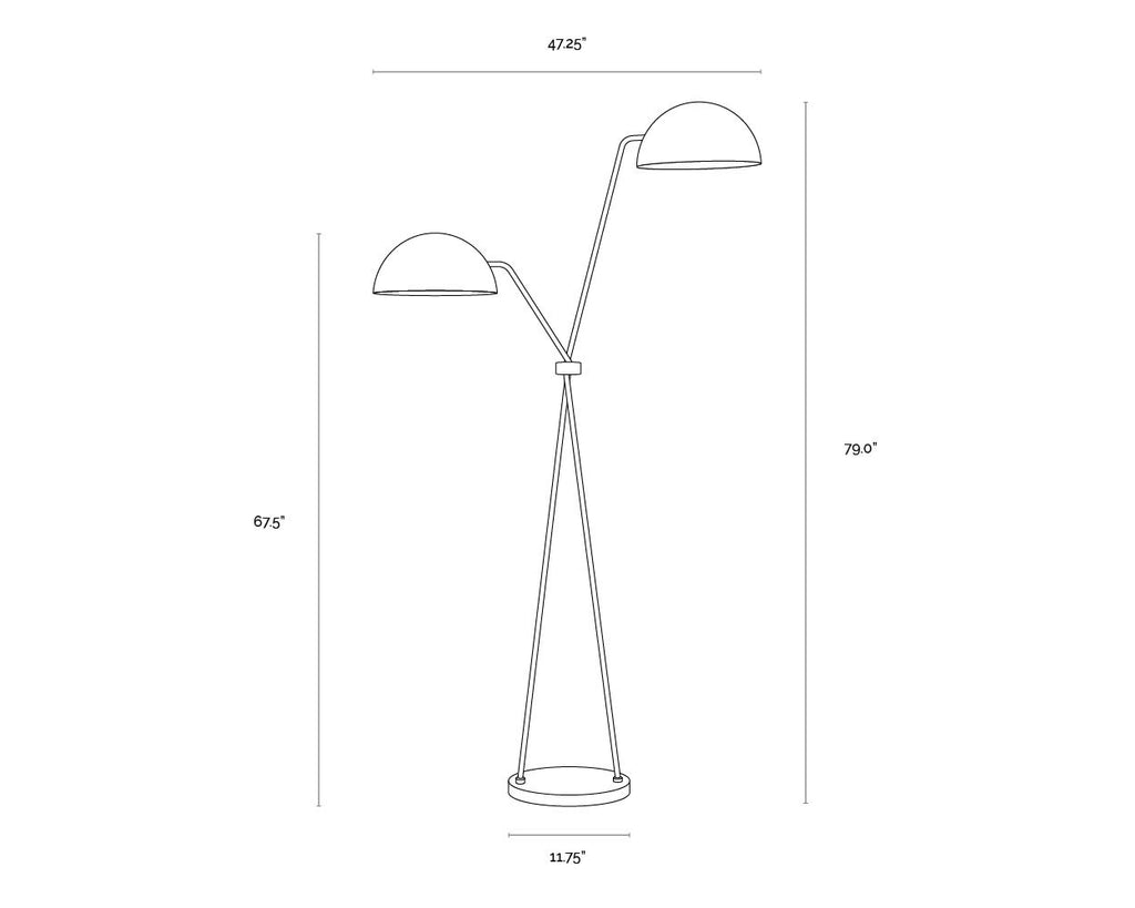 Faven Floor Lamp - Black