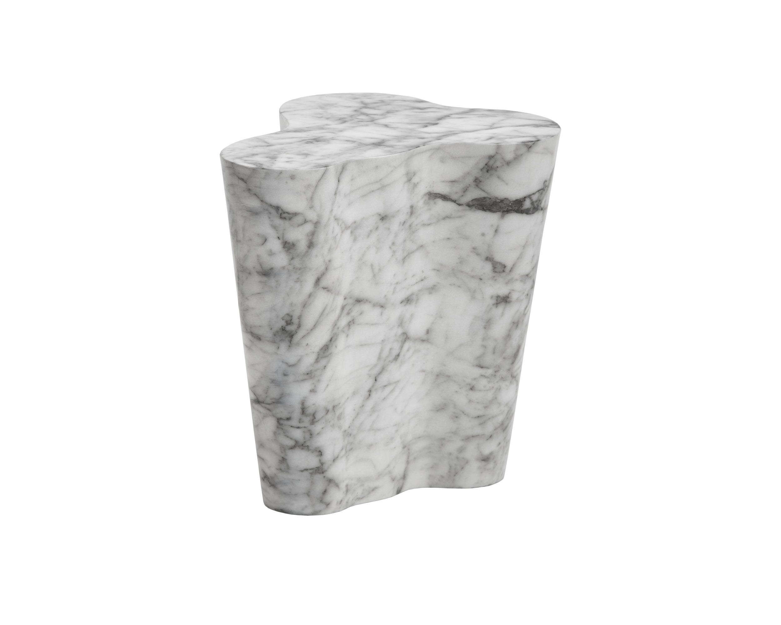Ava End Table - Small - Marble Look