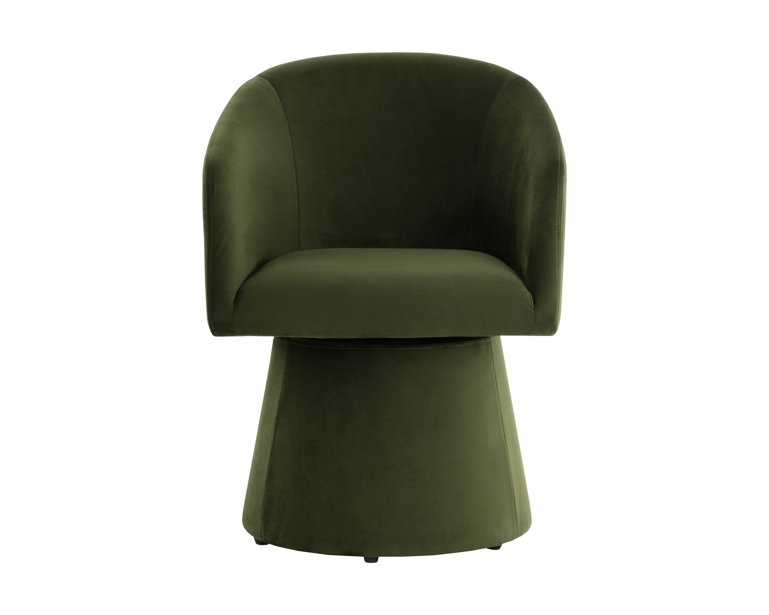 Etta Swivel Dining Armchair - Moss Green
