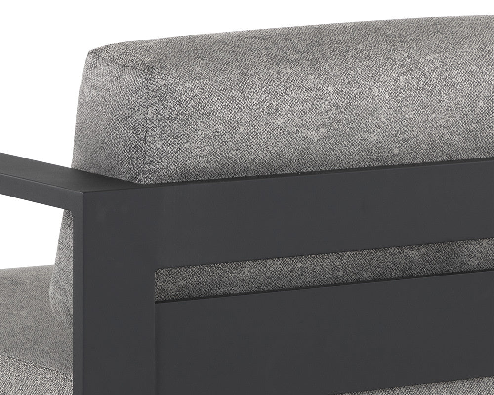 Tavira Armchair - Charcoal - Lanikai Salt And Pepper