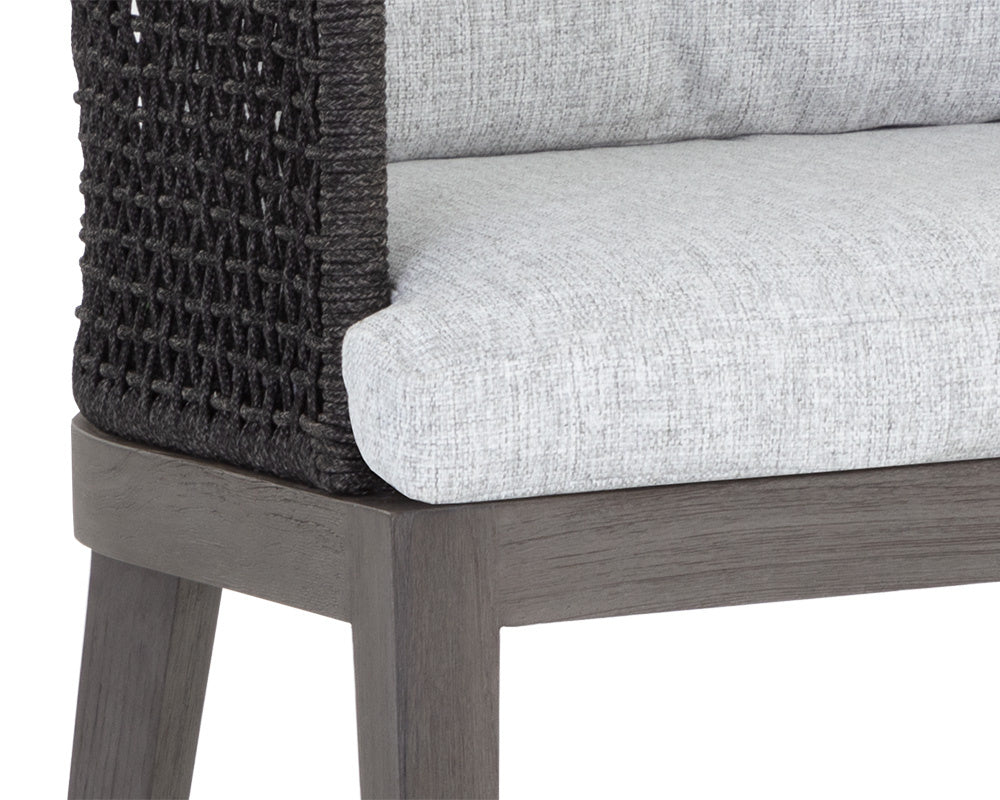 Capri Counter Stool - Smoke Grey - Copacabana Marble