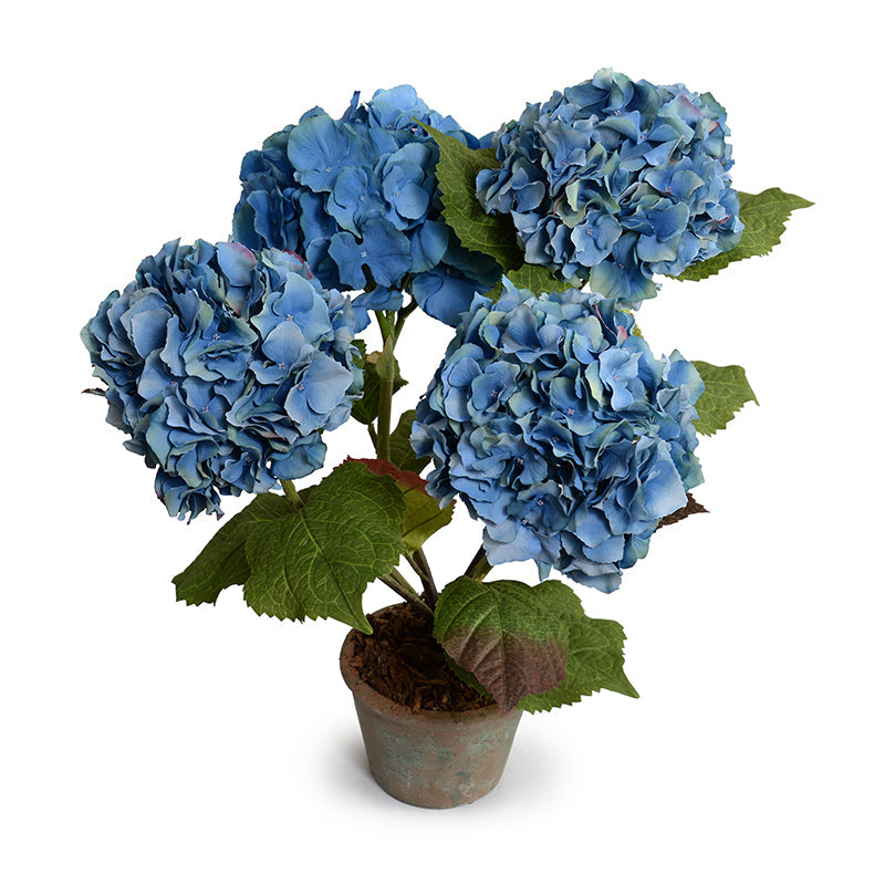 Hydrangea Bush Small 22"H Blue