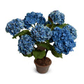 Hydrangea Bush Medium 25"H Blue