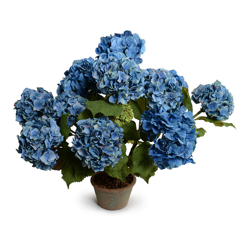 Hydrangea Bush Large 25"H Blue