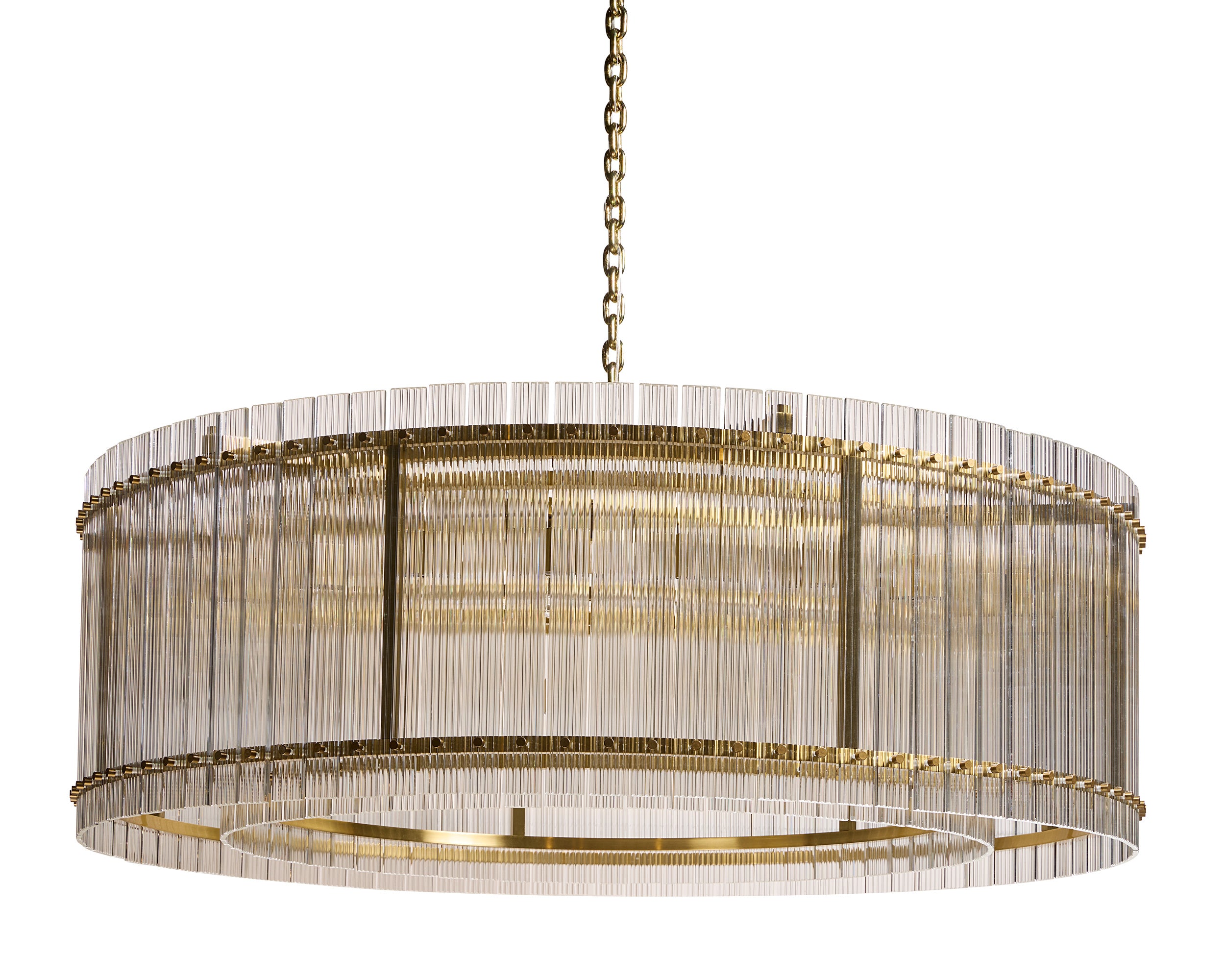 Kore Chandelier - Large - Brass - Clear
