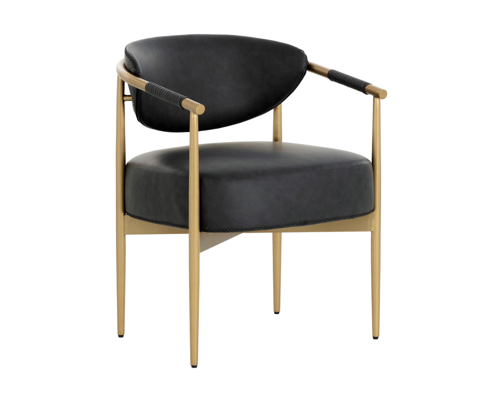 Heloise Dining Armchair - Bravo Black