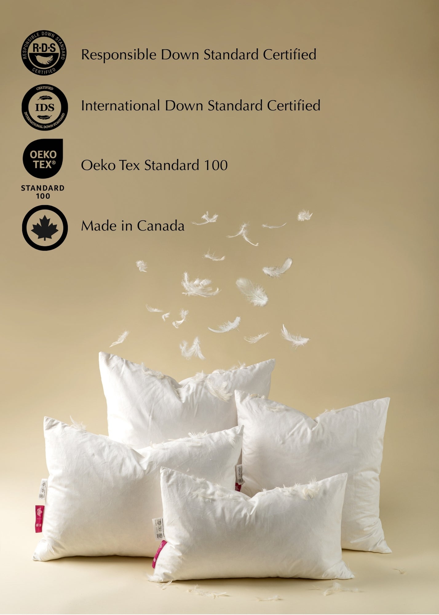 24x24 Lina Linen Pillow Warm Grey