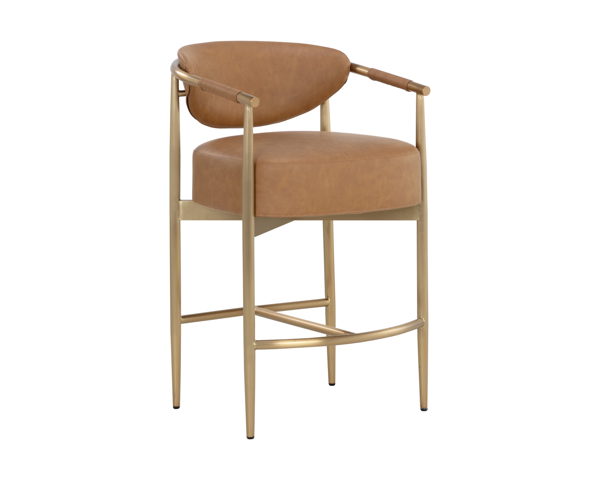 Heloise Counter Stool - Milliken Cognac