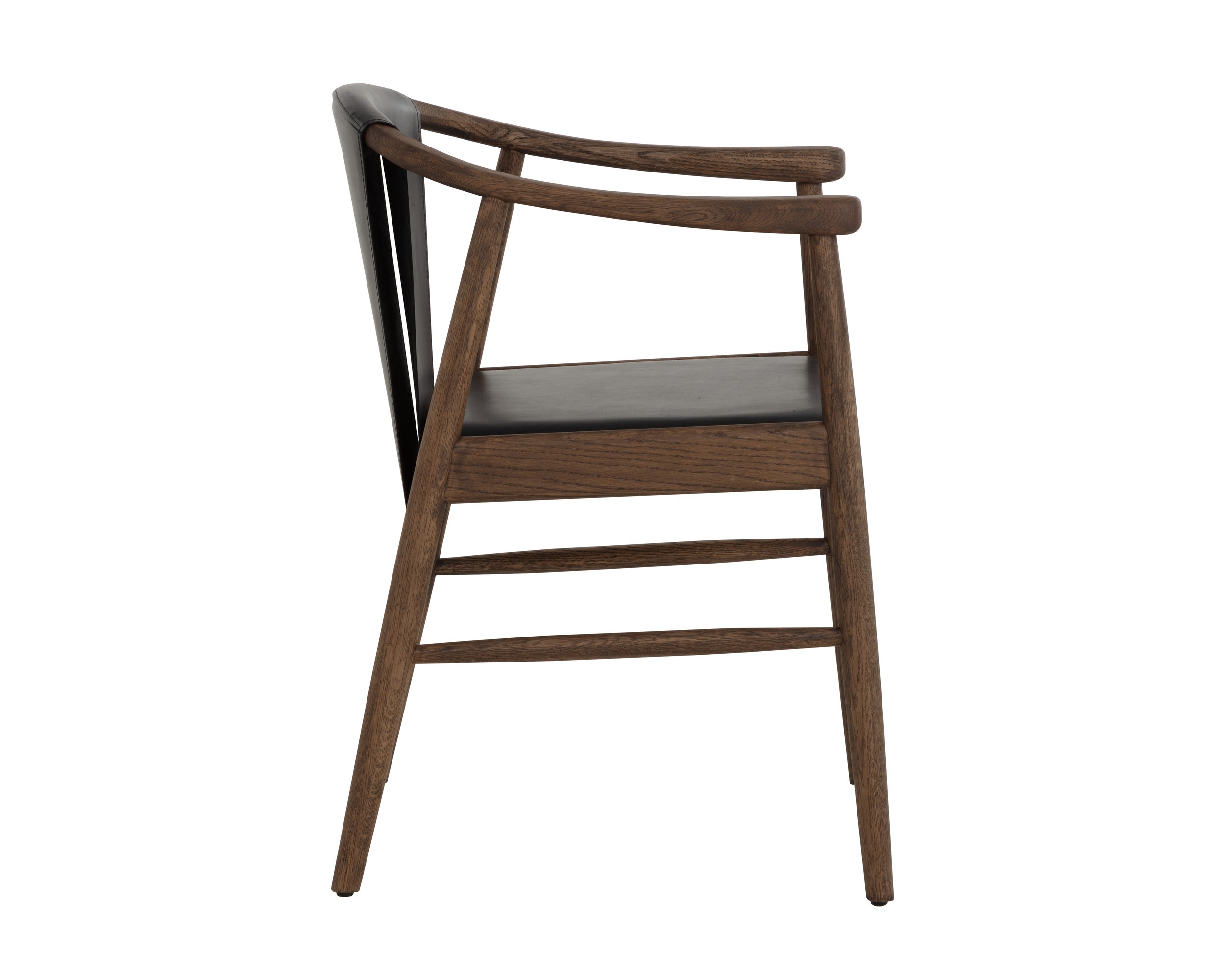 Aran Dining Armchair - Onyx Leather