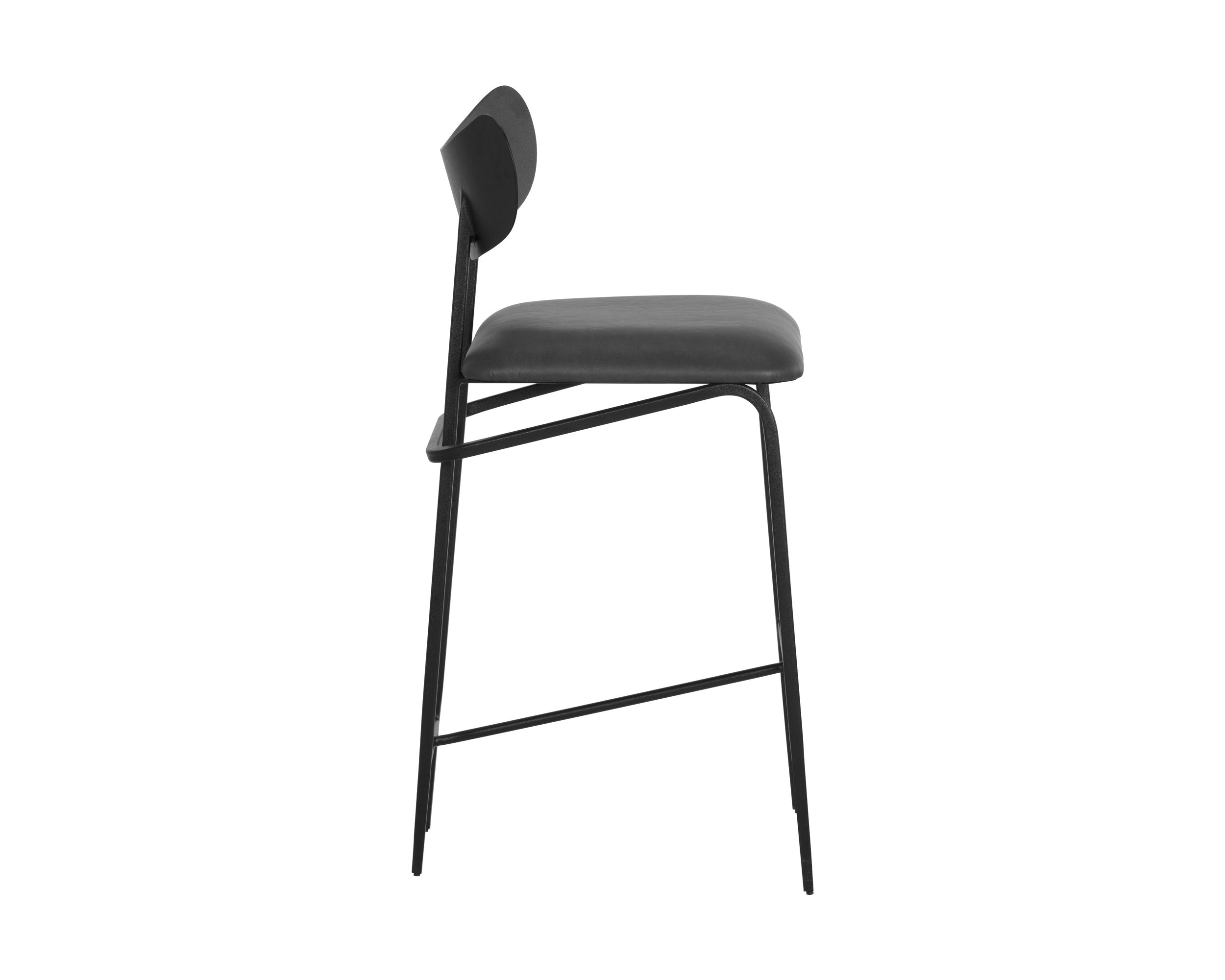 Gibbons Counter Stool - Black - Bravo Portabella