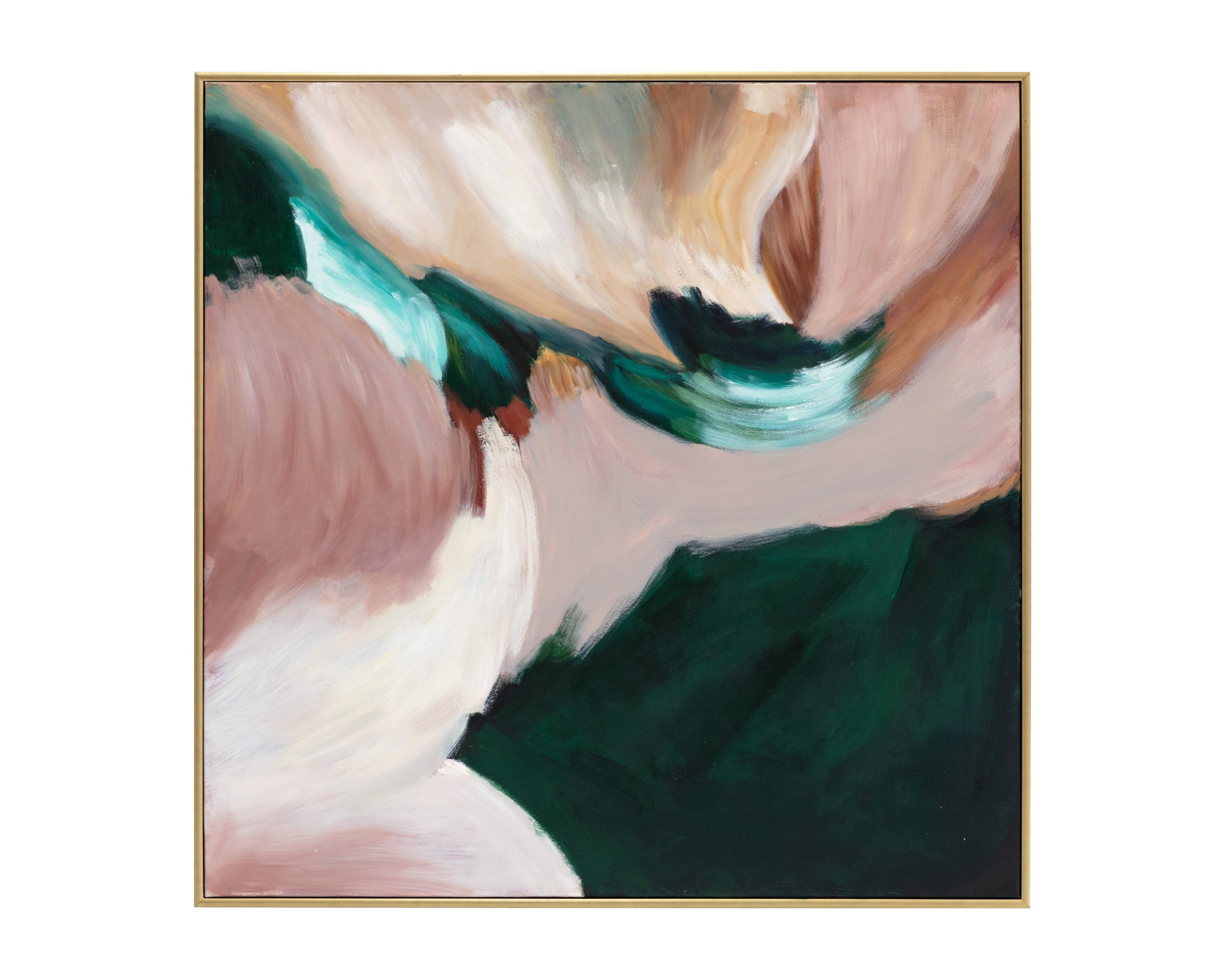 Wild Ones (Set Of 2) - 48" X 48" - Gold Floater Frame