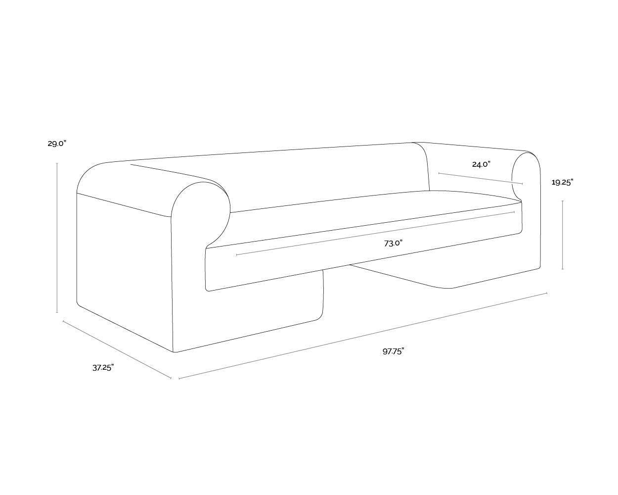 Ionic Sofa - Meg Ash