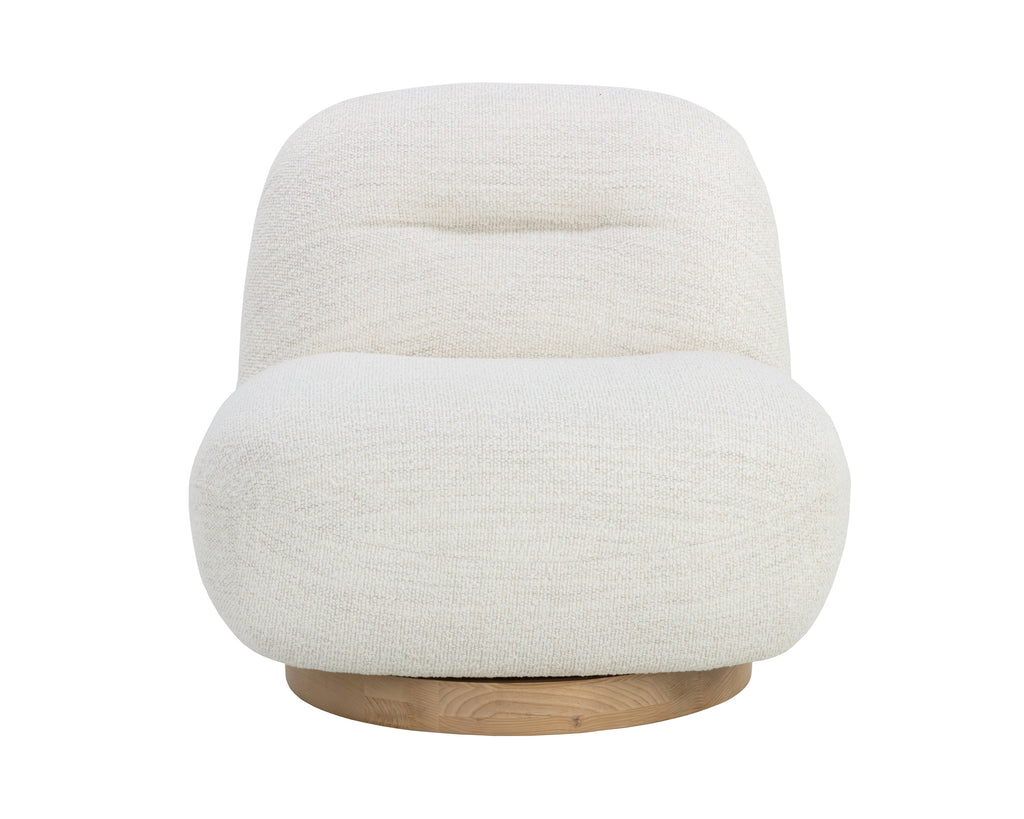 Franze Swivel Lounge Chair - Merino Pearl
