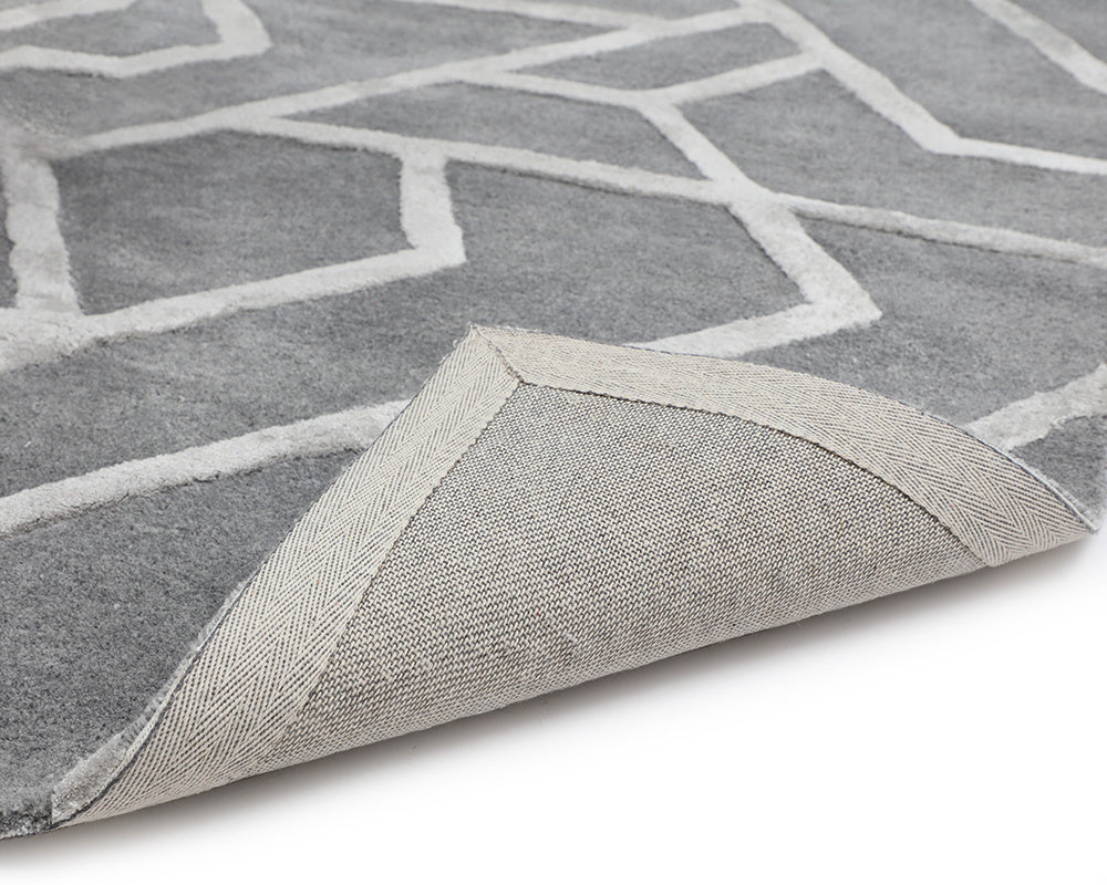 Zizi Hand-Tufted Rug - Grey - 9' X 12'