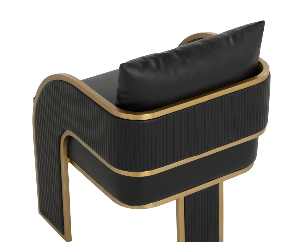 Baz Dining Armchair - Napa Black