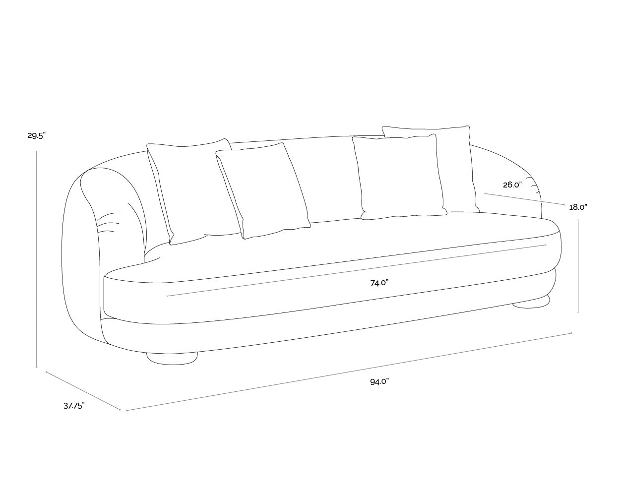 Valentina Sofa - Kona Camel