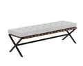 Kenji Bench - Black - Mina Light Grey