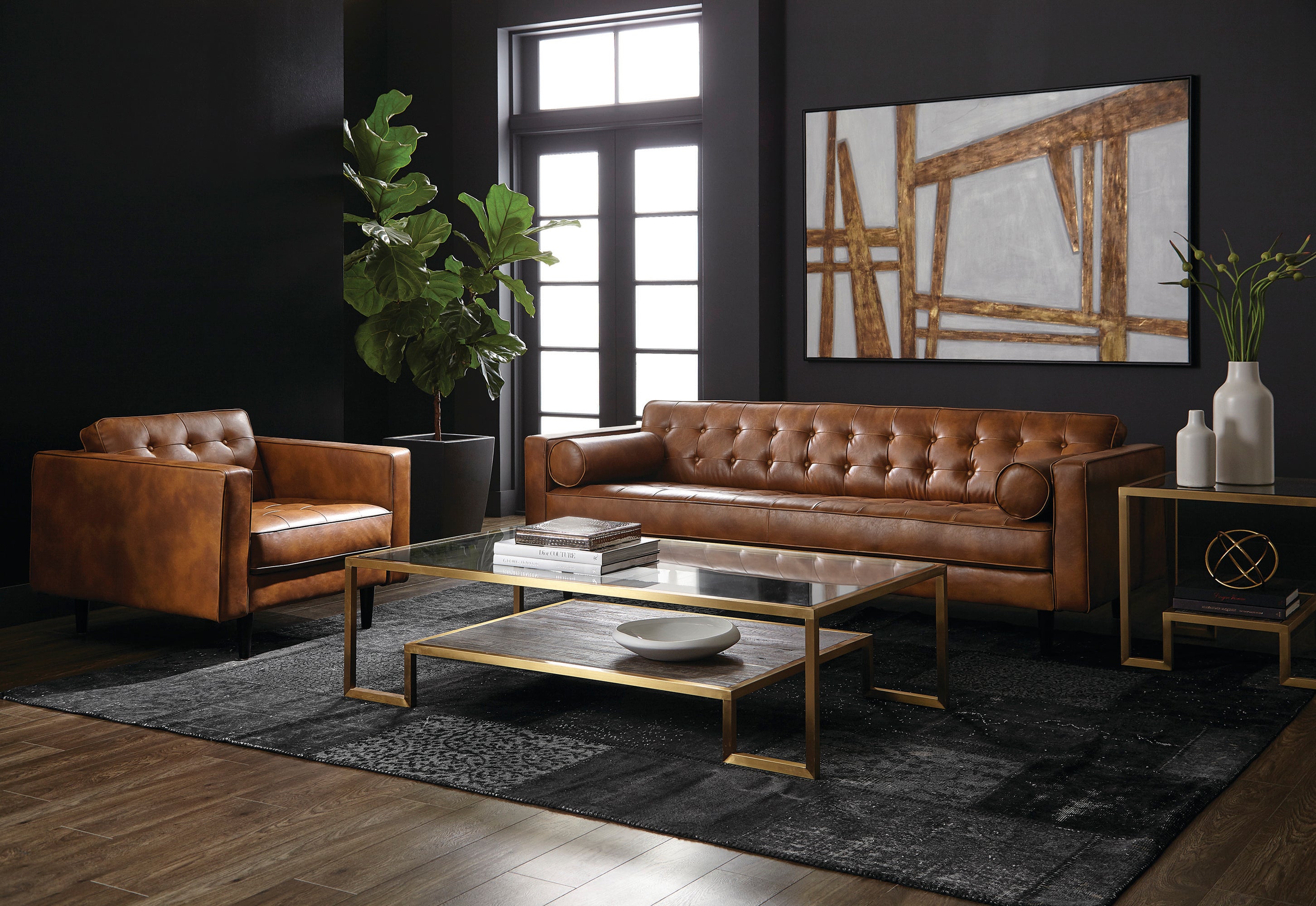 Donnie Sofa - Tobacco Tan
