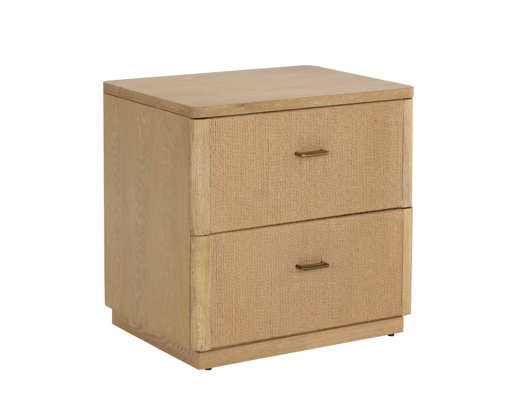 Etienne Nightstand - Rustic Oak