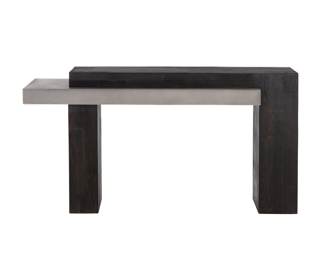 Herriot Console Table - Dark Brown / Grey