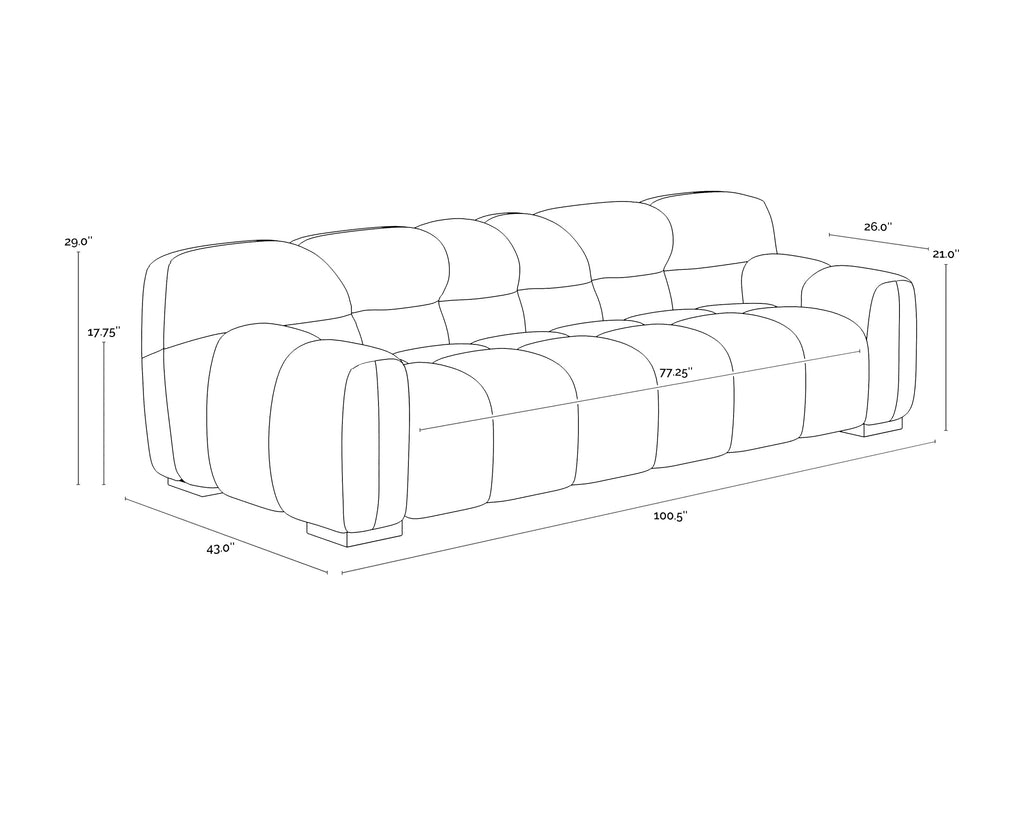 Romy Sofa - Meg Gold