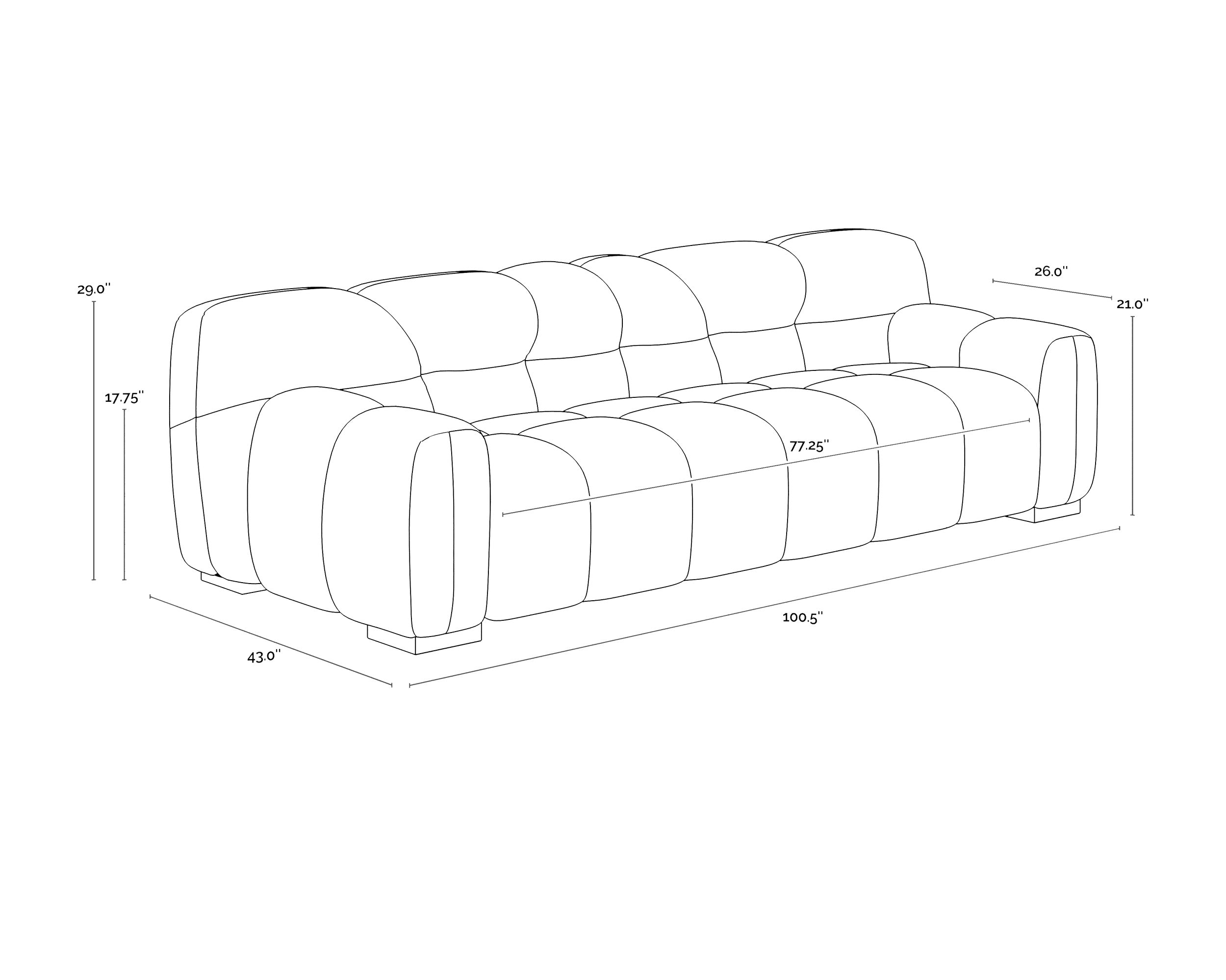Romy Sofa - Meg Gold