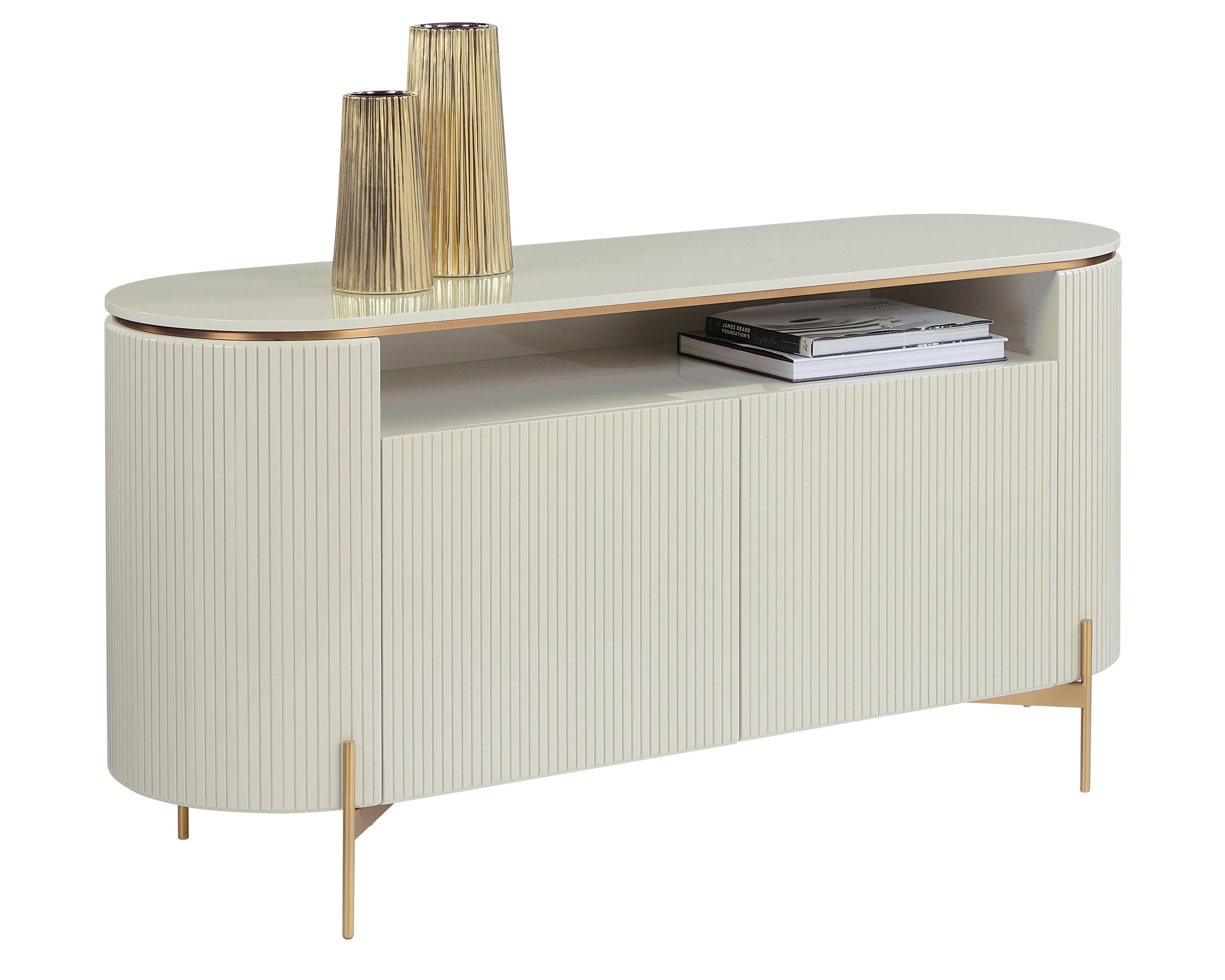 Paloma Sideboard - High Gloss Cream