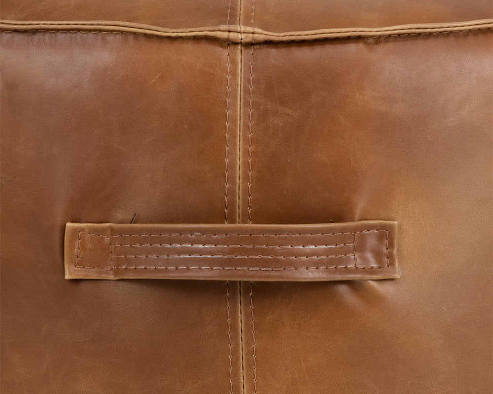 Mitchell Ottoman - Tobacco Tan