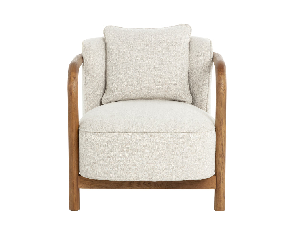 Beatrice Lounge Chair - Dove Cream