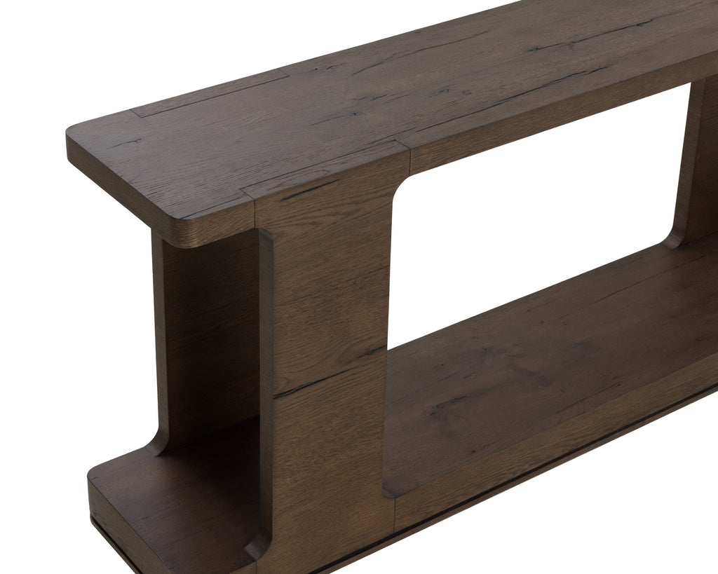 Hercules Console Table - Aged Brown