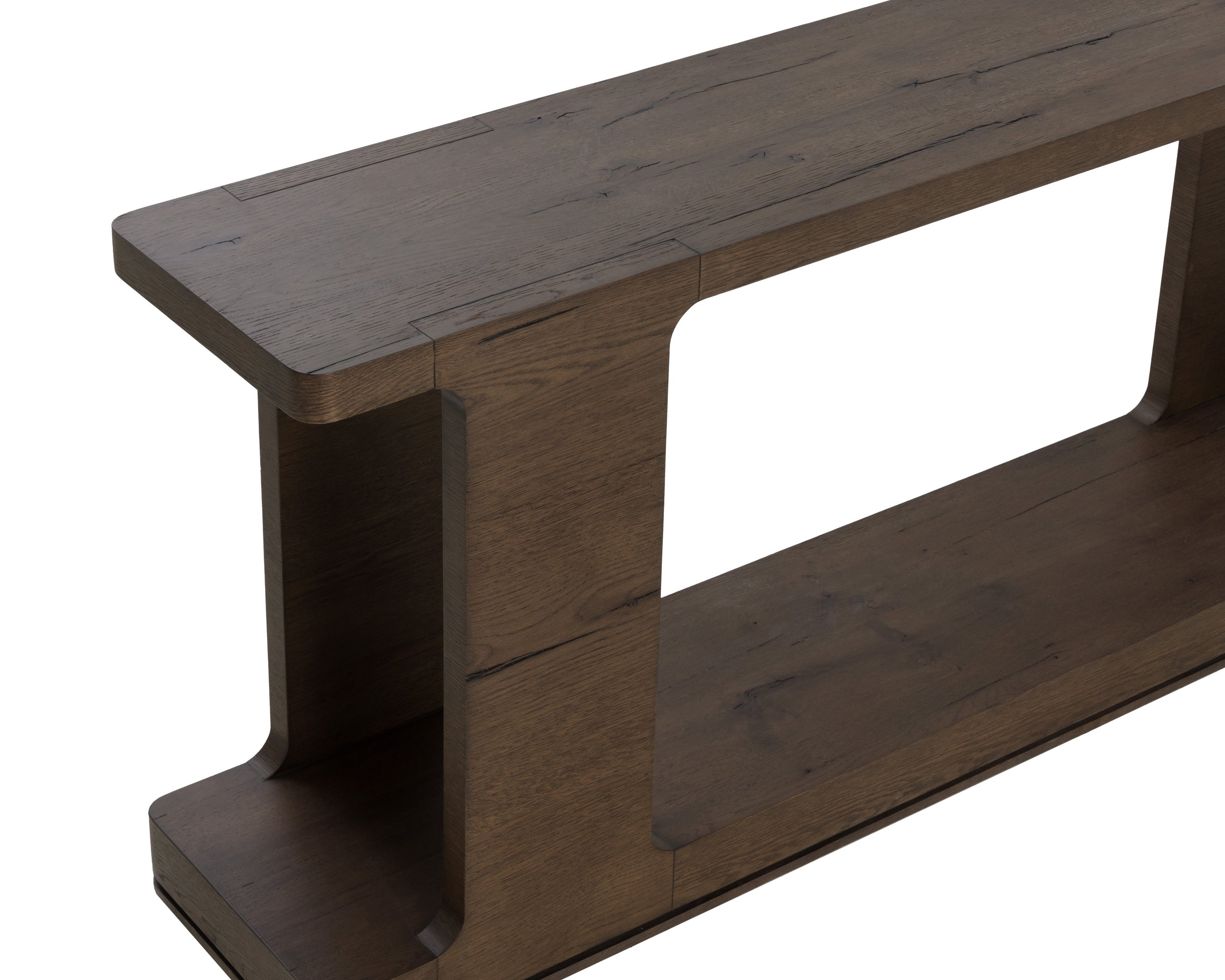 Hercules Console Table - Aged Brown