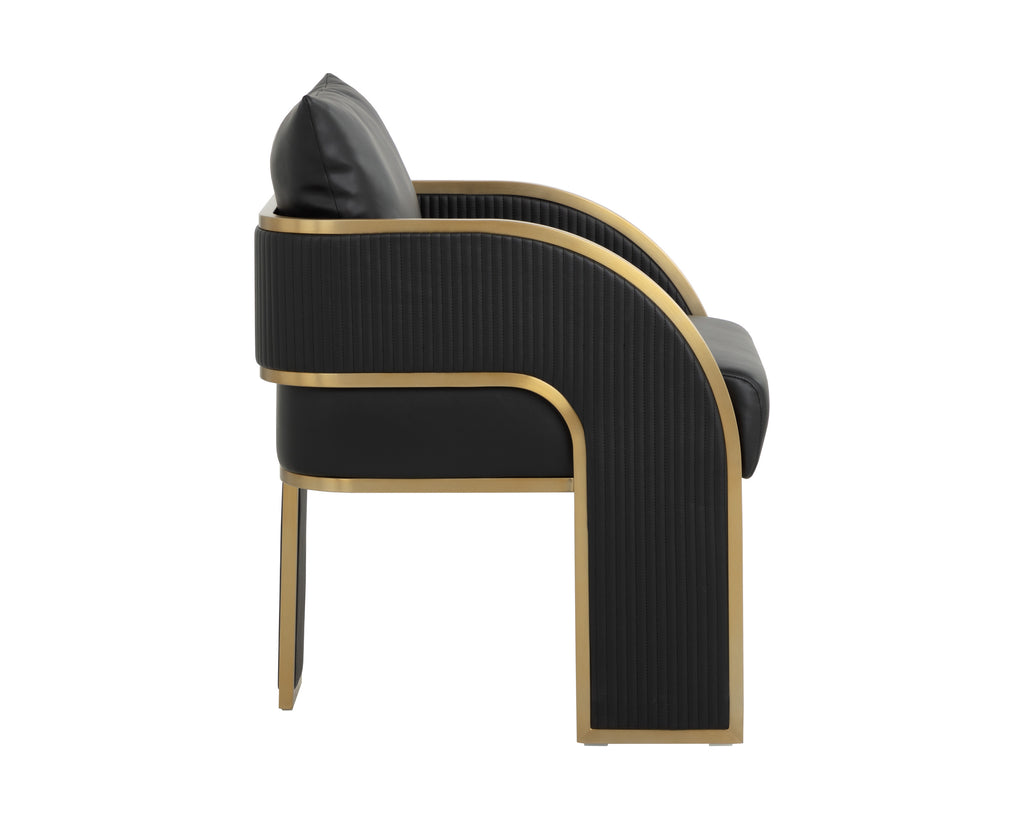 Baz Dining Armchair - Napa Black