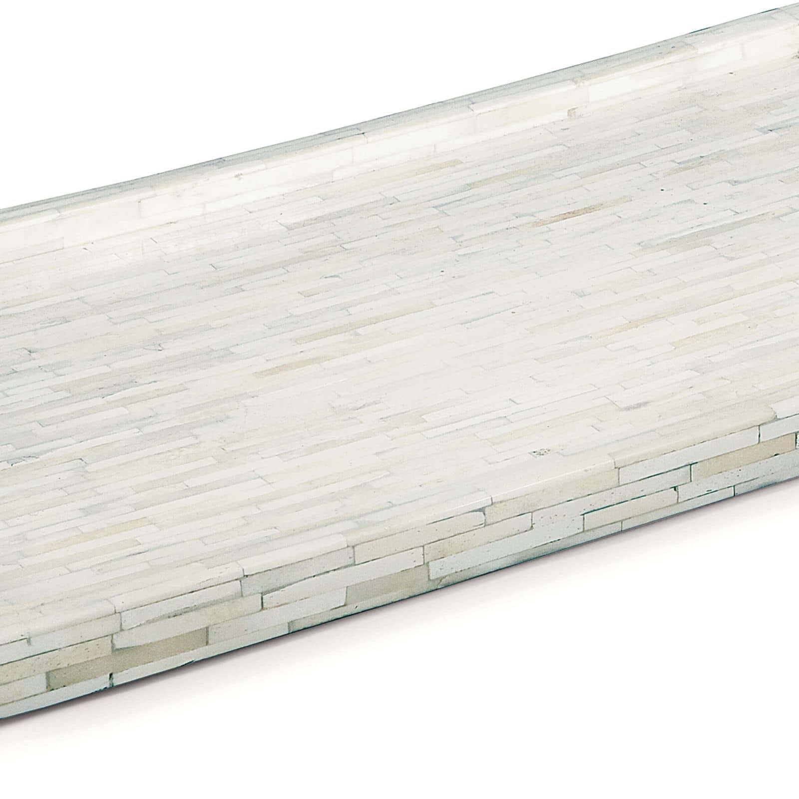 White Bone and Nickel Tray