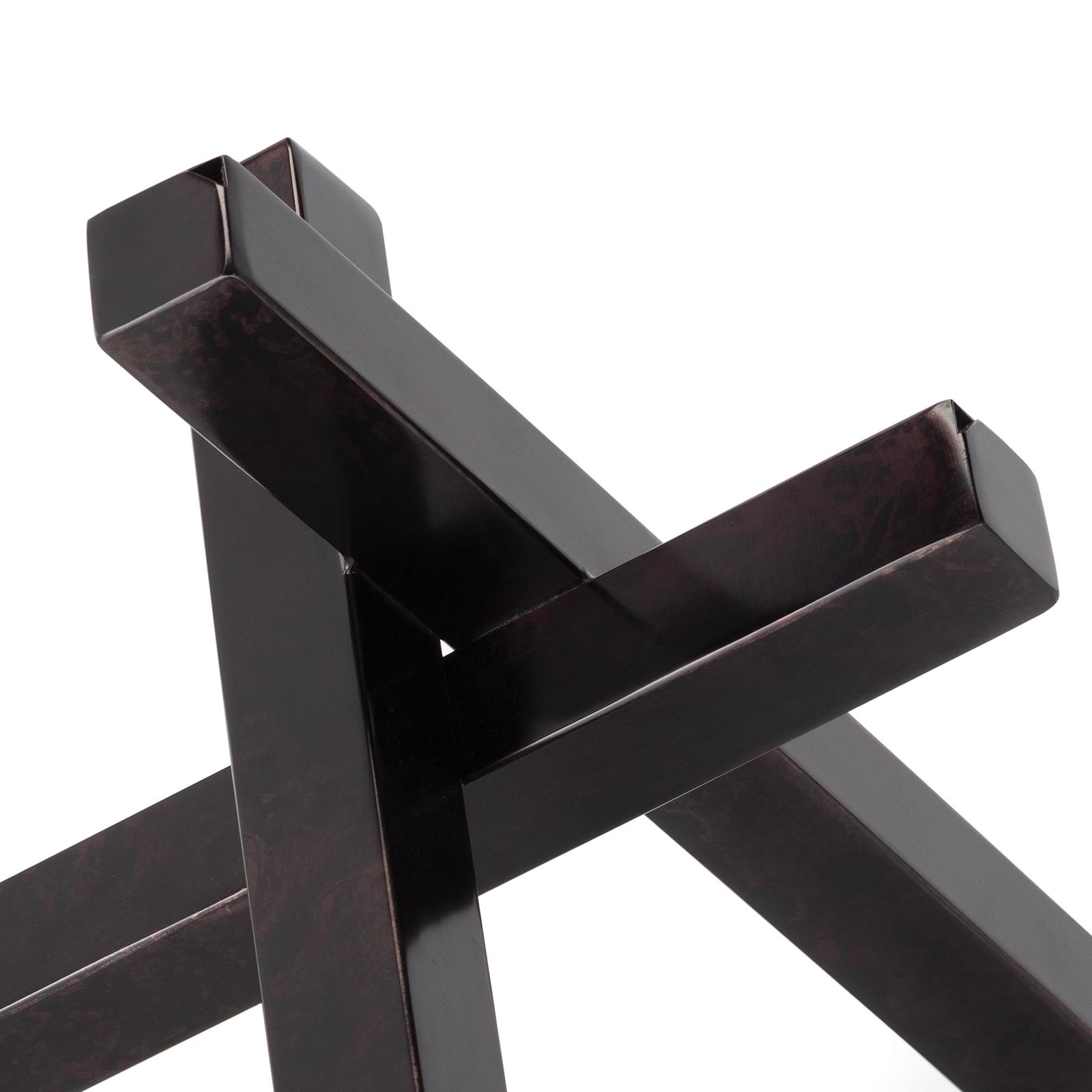 Intersecting Sculpture | Blackened Zinc