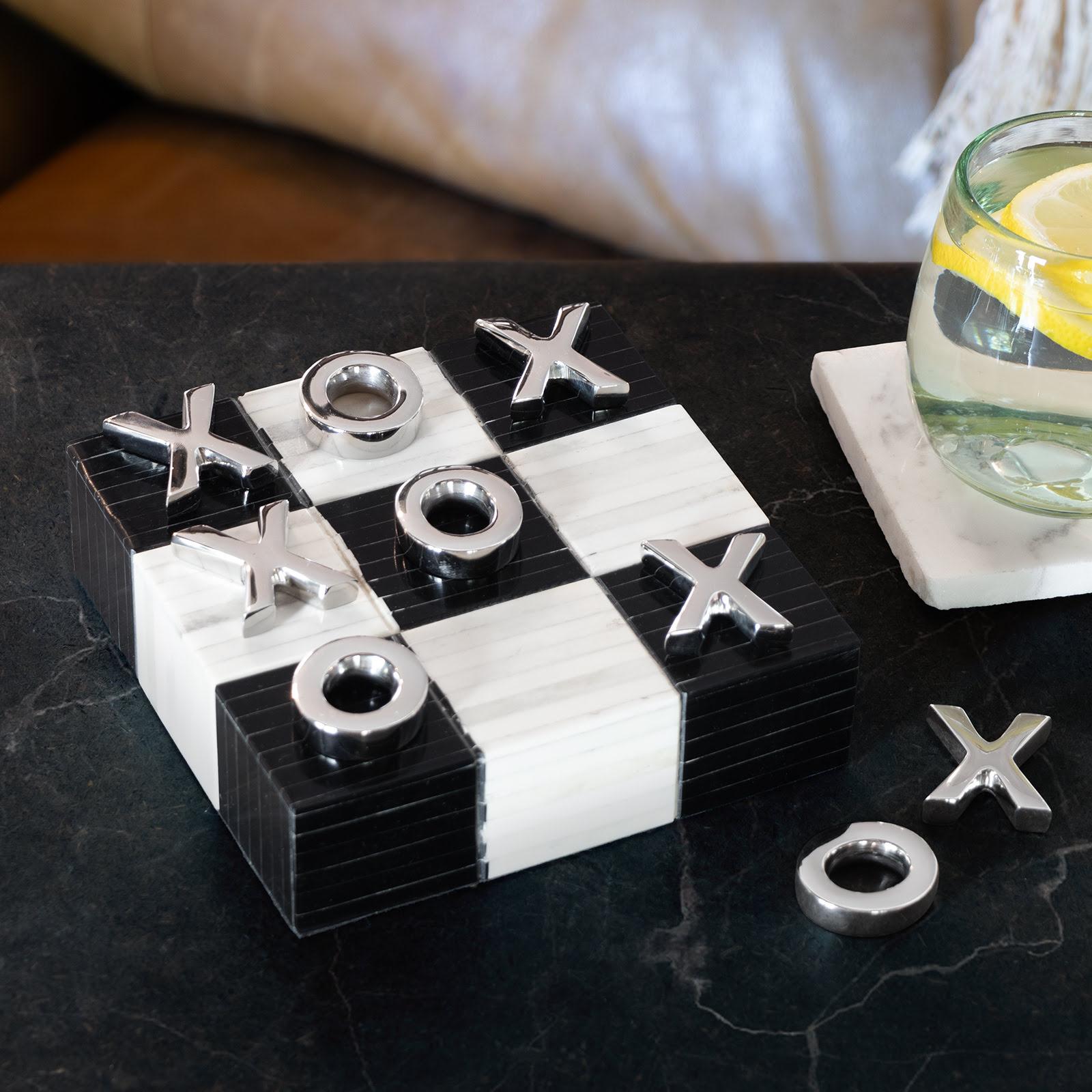 Tic Tac Toe Flat Board | Nickel Pieces