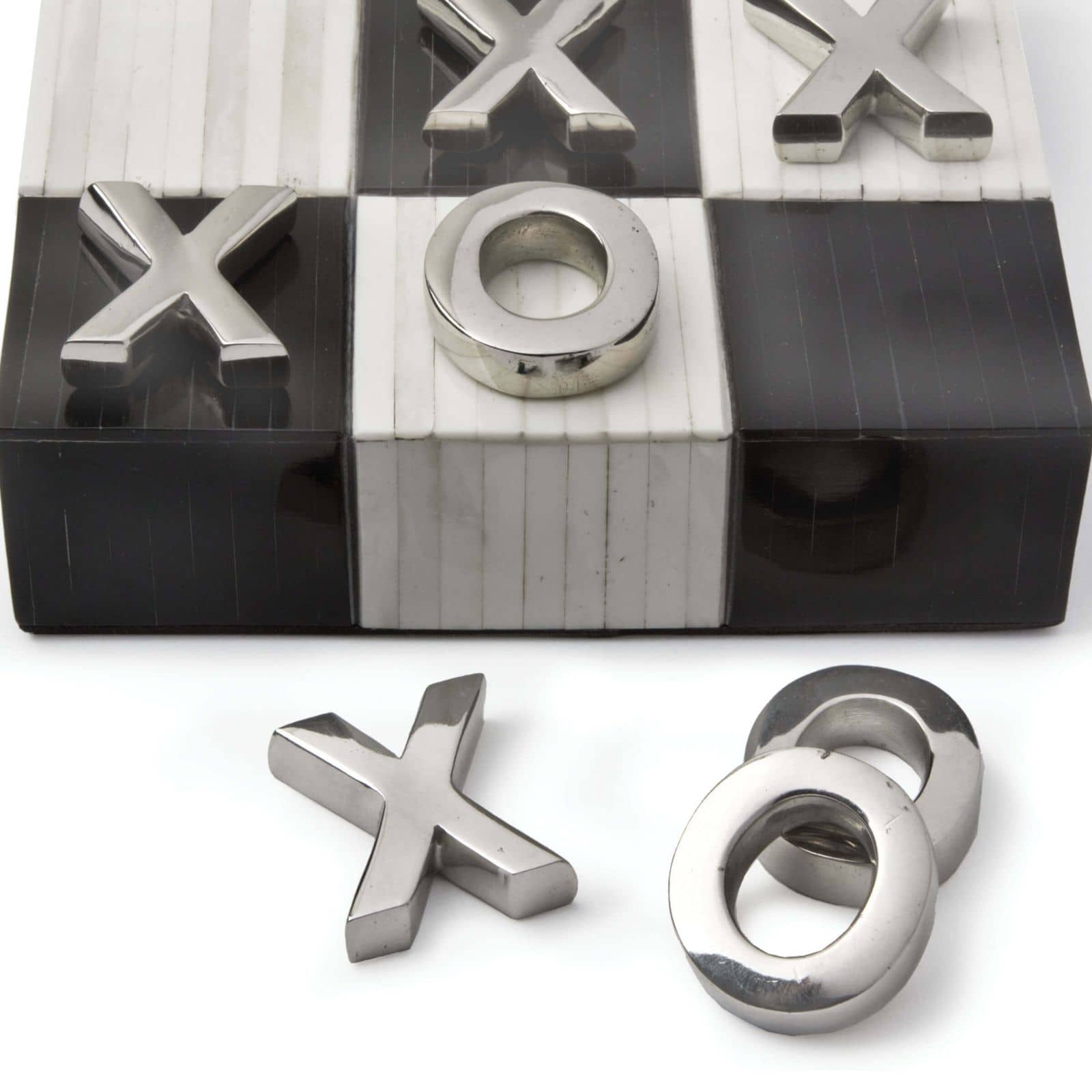 Tic Tac Toe Flat Board | Nickel Pieces